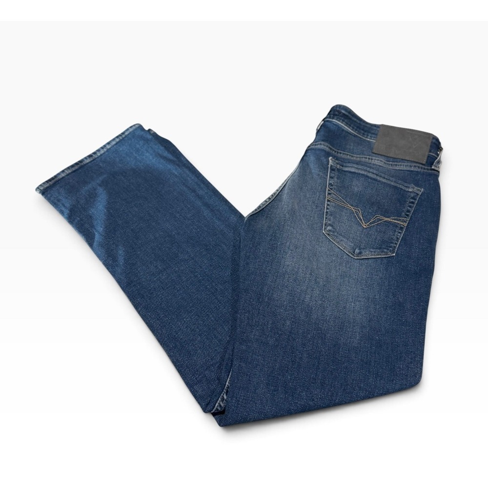 Guess Desmond Relaxed Tapered Jeans Mens 30x30 Dark Devine Blue Stretch Low Rise